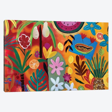 Tutti Frutti Canvas Print #MMX118} by Magali Modoux Canvas Artwork