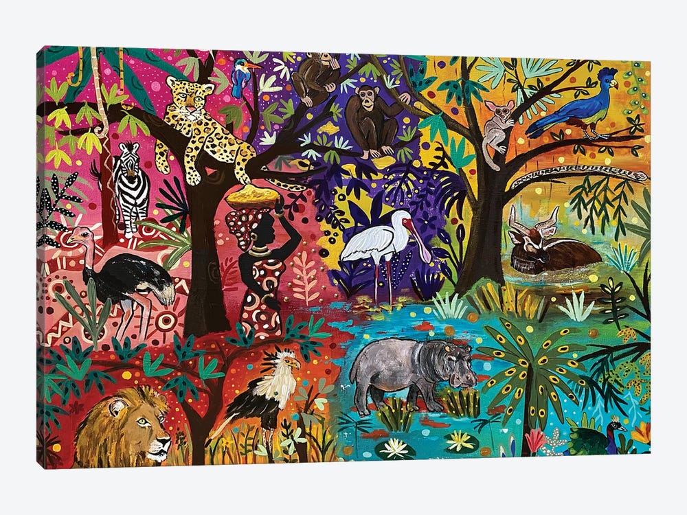 Congo Rainforest by Magali Modoux 1-piece Canvas Art Print