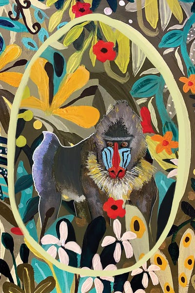 Magali Modoux: Blue Baboon by Magali Modoux