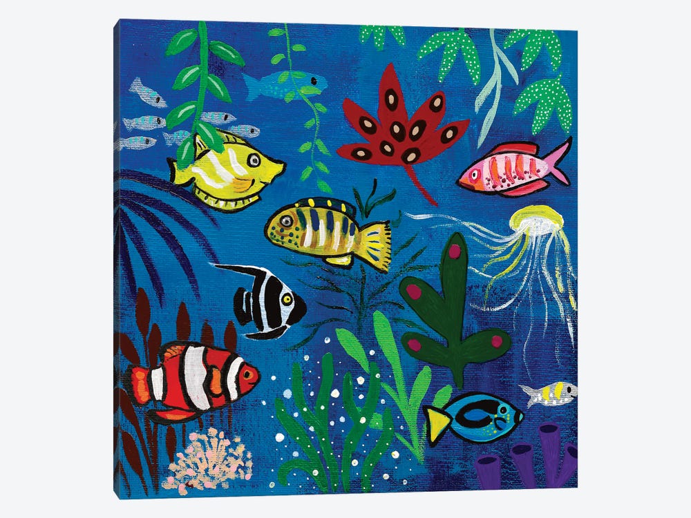 Aquarium by Magali Modoux 1-piece Canvas Art