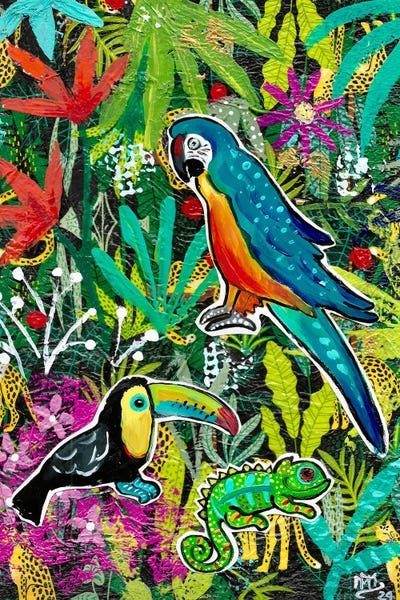 Lizards: Amazon Collage by Magali Modoux