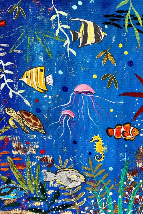 Jellyfish In The Reef
