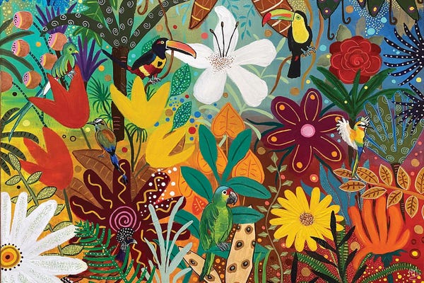 Magali Modoux: Toucans Flirting by Magali Modoux