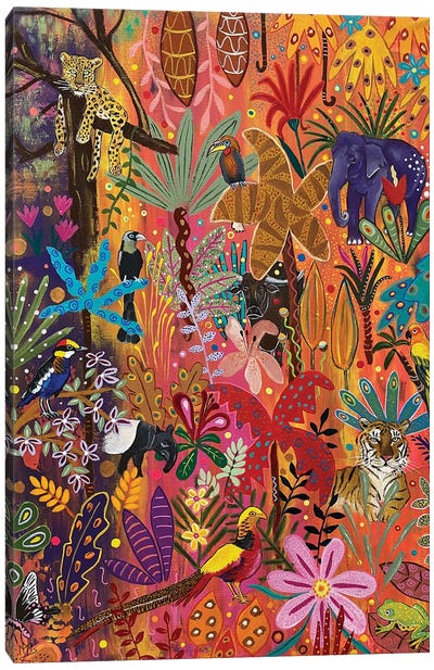 Welcome To Paradise Canvas Art Print - Jaguar Art