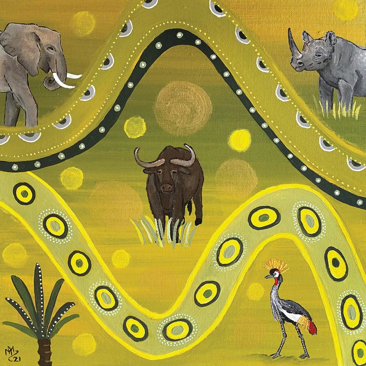 Buffalo Night by Magali Modoux wall art