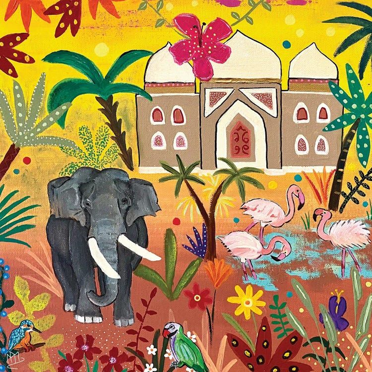 Elephant In The Maharaja's Garden