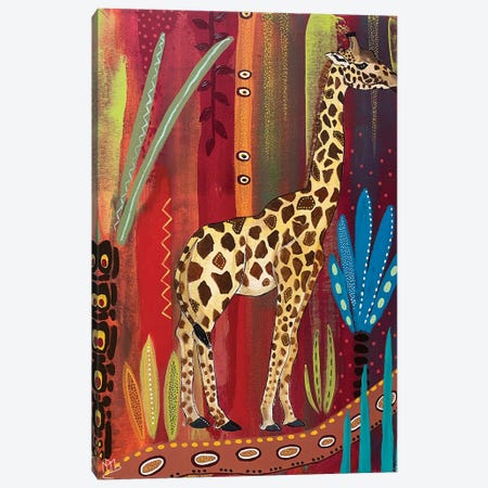 Simply Giraffe Canvas Print #MMX35} by Magali Modoux Canvas Art Print