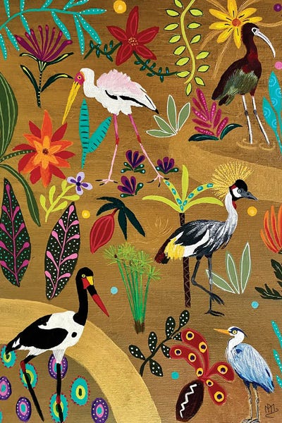 Tropical Living Room: Cleopatra's Gardens by Magali Modoux