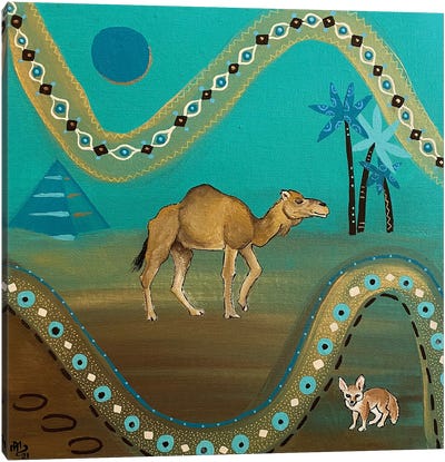 Mirage Canvas Art Print - Camel Art