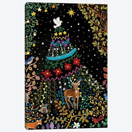 Christmas In The Forest Canvas Print #MMX3} by Magali Modoux Canvas Artwork