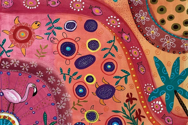 Flamingos: Flamingo Beach by Magali Modoux