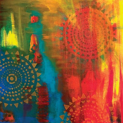 Worlds Coming Together by Magali Modoux canvas print