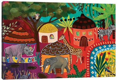 Mogambo Canvas Art Print - Rhinoceros Art