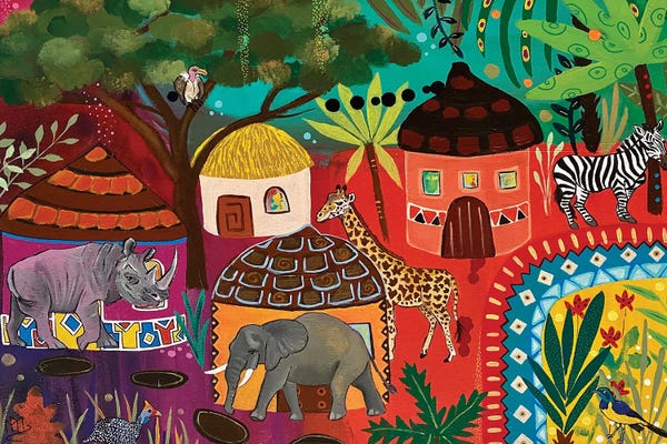 Rhinoceroses: Mogambo by Magali Modoux