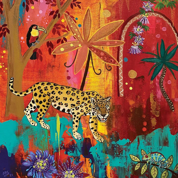 Passion Jaguar by Magali Modoux wall art