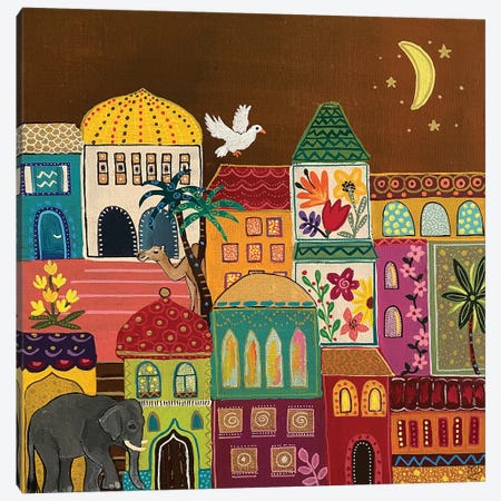 The First Of The 1001 Nights Canvas Print #MMX59} by Magali Modoux Canvas Artwork