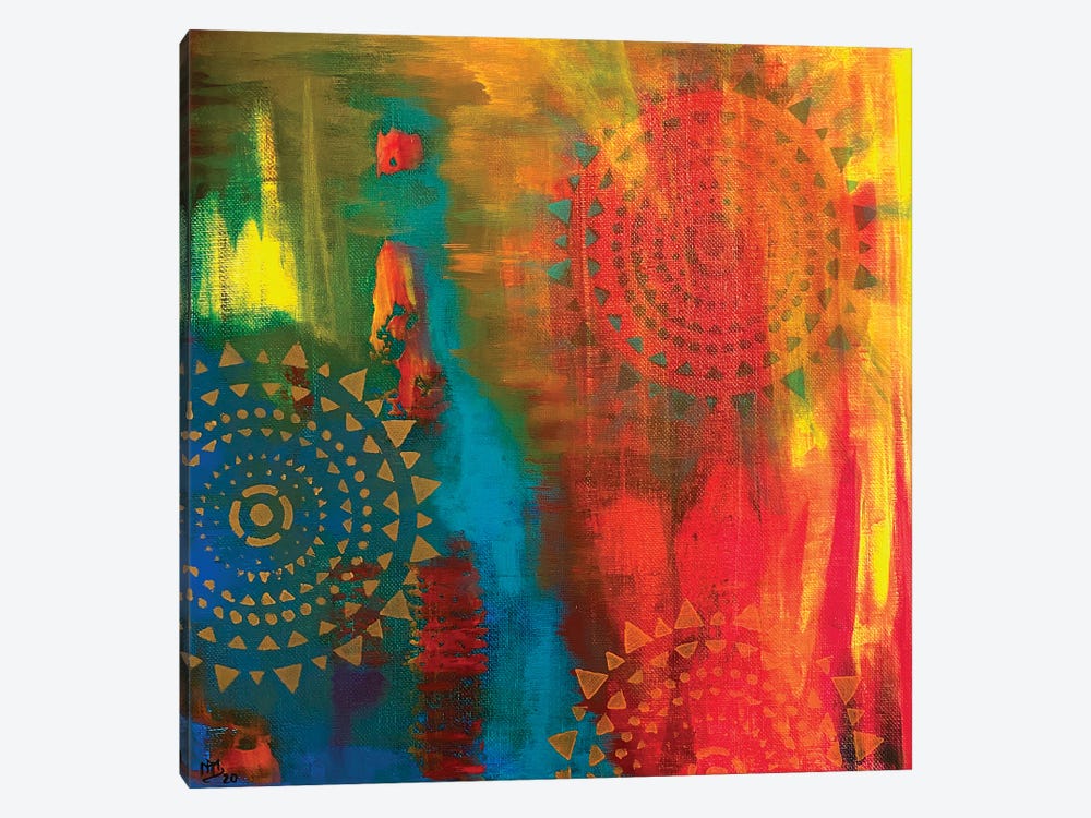 Worlds Coming Together by Magali Modoux 1-piece Canvas Art
