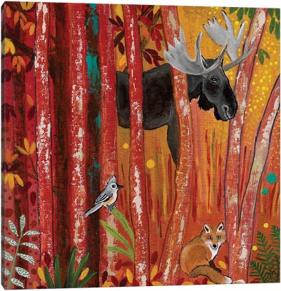Moose Canvas Art Print - Magali Modoux