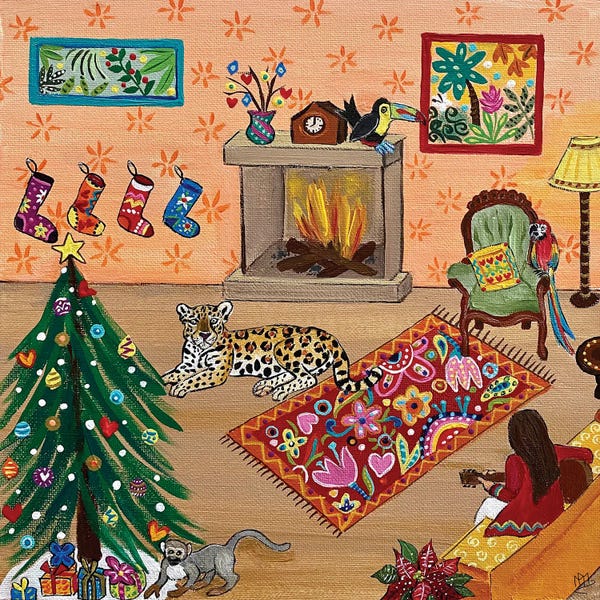 Jaguars: Cosy Tropical Christmas by Magali Modoux