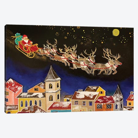 The Night Before Christmas Canvas Print #MMX64} by Magali Modoux Canvas Wall Art