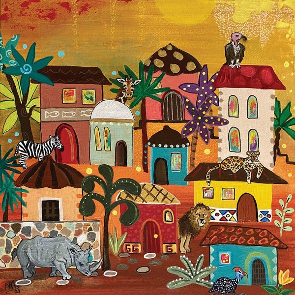 Magali Modoux: Rhino Village by Magali Modoux