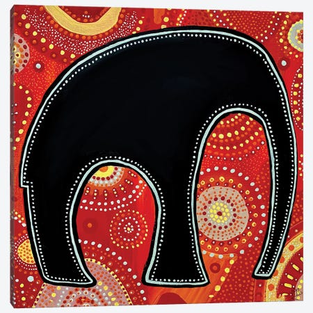 Mandala Elephant Canvas Print #MMX68} by Magali Modoux Canvas Print