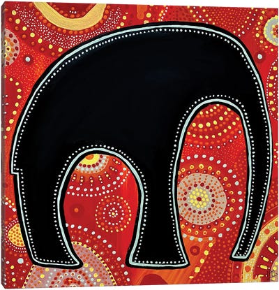 Mandala Elephant Canvas Art Print - Mandala Art