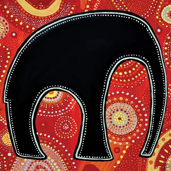 Magali Modoux: Mandala Elephant by Magali Modoux