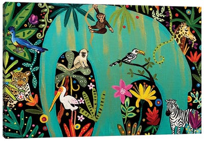 Elephant Canopy Canvas Art Print - Jungles