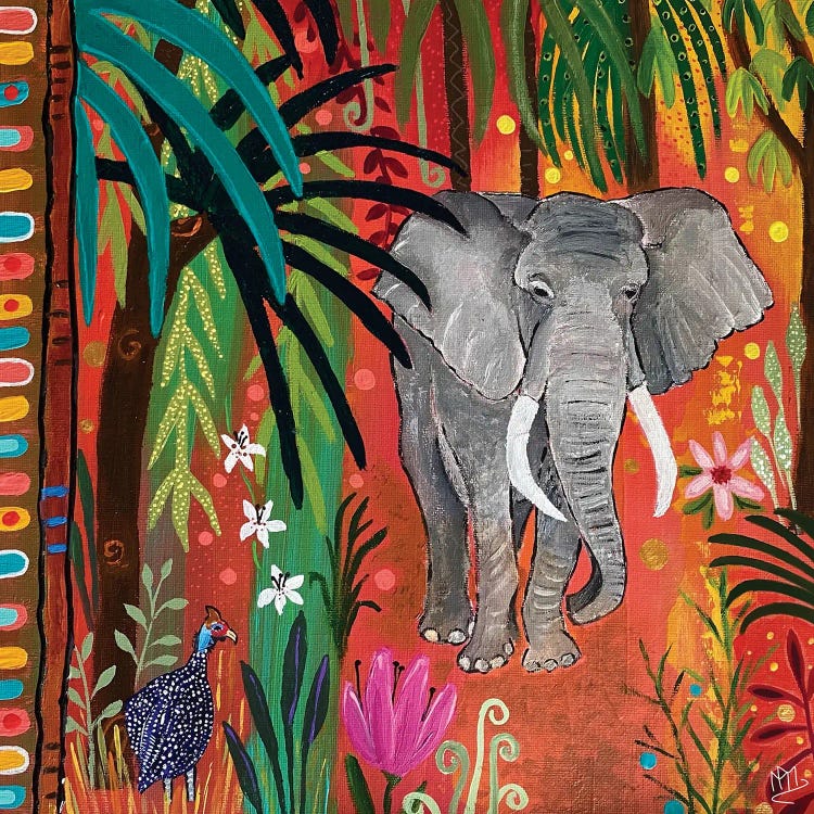 Majestic Elephant by Magali Modoux wall art