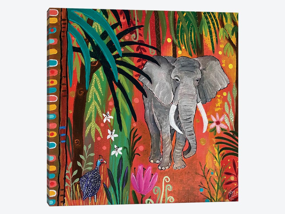 Majestic Elephant by Magali Modoux 1-piece Canvas Art Print