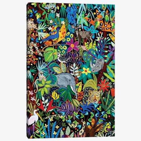 Lost In The Jungle Canvas Print #MMX83} by Magali Modoux Canvas Print