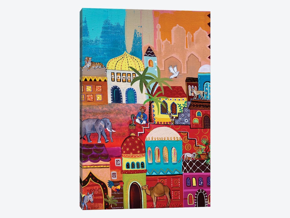 Once Upon A Time In The Middle East by Magali Modoux 1-piece Canvas Art
