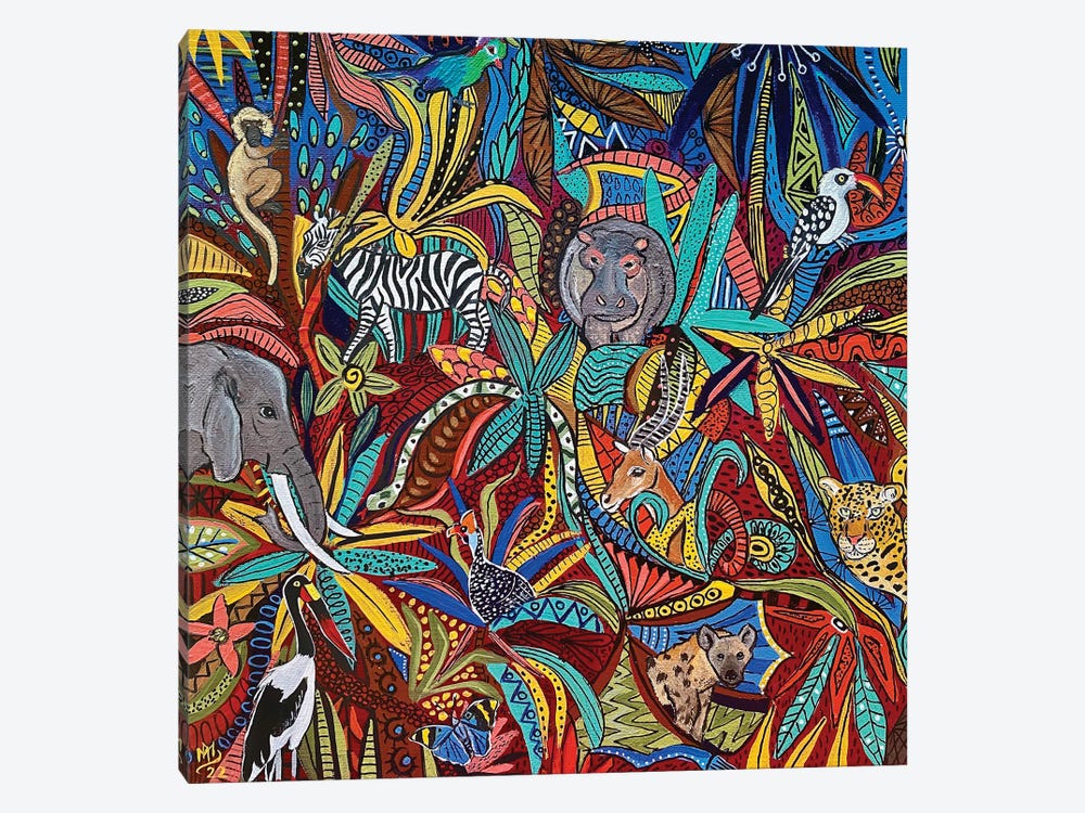 Tangled In The Jungle by Magali Modoux 1-piece Art Print