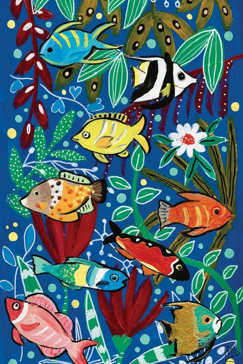 Visit To The Aquarium by Magali Modoux wall art