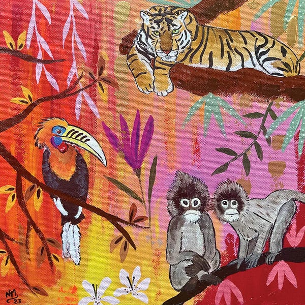 Monkeys: Asian Rainforest by Magali Modoux