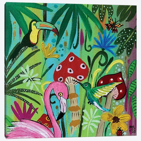 The Wonders Of The Rainforest Canvas Print #MMX96} by Magali Modoux Art Print
