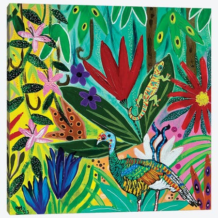 The Colors Of The Rainforest Canvas Print #MMX99} by Magali Modoux Canvas Art