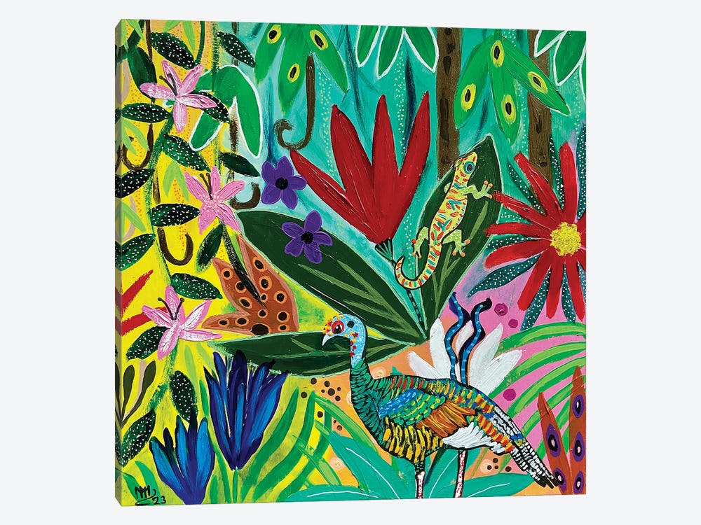The Colors Of The Rainforest by Magali Modoux 1-piece Canvas Wall Art