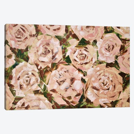 Tea Roses Canvas Print #MNA23} by Marianna Shakhova Canvas Art