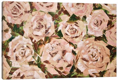 Tea Roses Canvas Art Print