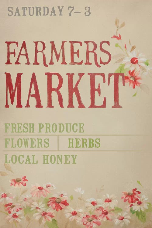 Grey Farmer's Market by Mandy Lynne wall art
