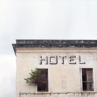 Hotel by Mandy Lynne framed canvas print