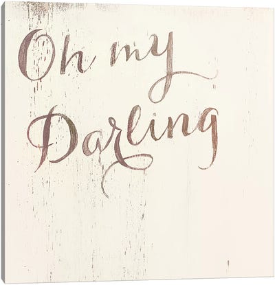 Oh My Darling Warmer Canvas Art Print - Mandy Lynne