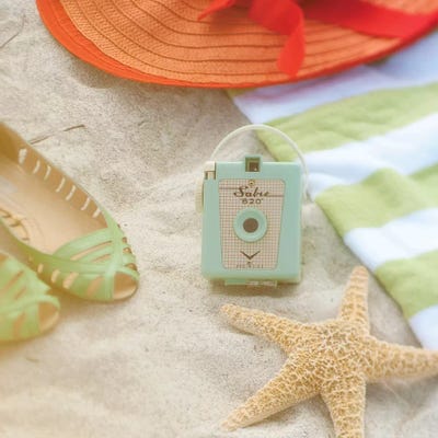 Beach by Mandy Lynne framed canvas print