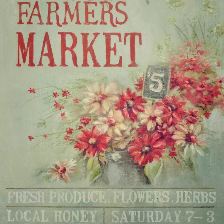 Red Farmers Market by Mandy Lynne wall art