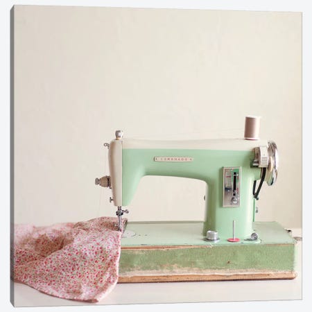 Sewing Machine Canvas Print #MND55} by Mandy Lynne Art Print