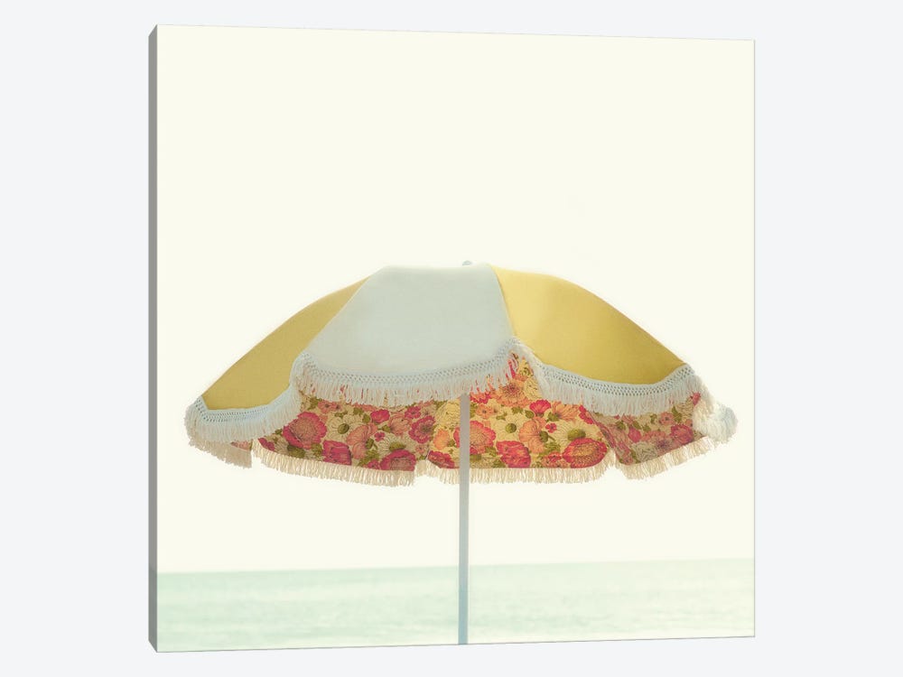 Beach Umbrella III by Mandy Lynne 1-piece Canvas Artwork