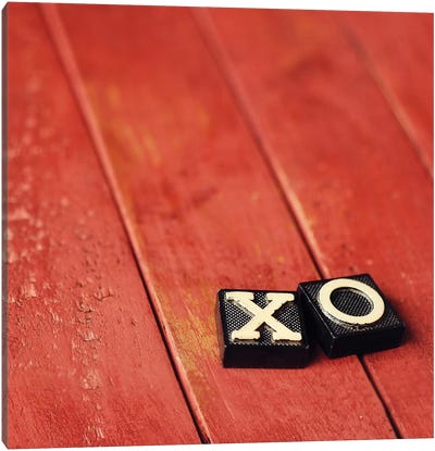 XO Pink Canvas Art Print - Red Passion