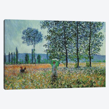 Felder Im Frühling Canvas Print #MNE1} by Claude Monet Canvas Art Print